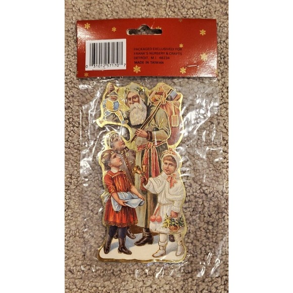 Vintage Made in Taiwan Christmas Santa Ornaments Sealed in Packages #5 - Picture 6 of 13